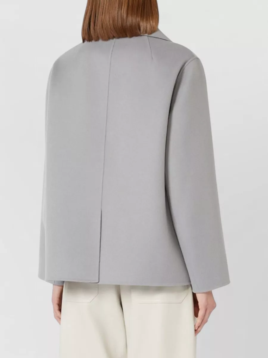 S Max Mara Virgin Wool Double-Breasted Fitted Jacket