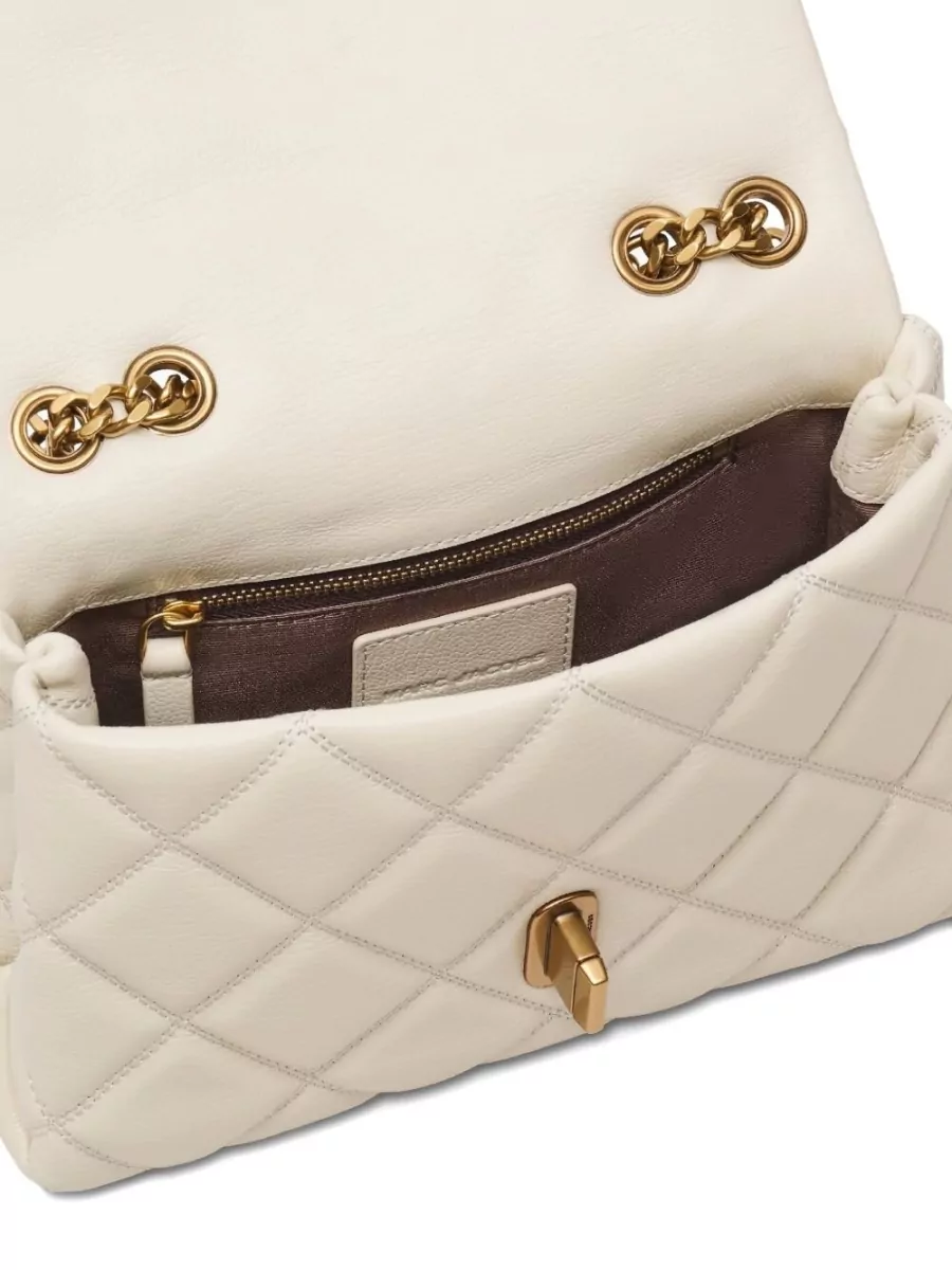 Marc Jacobs Leather Quilted Chain-Link Shoulder Bag