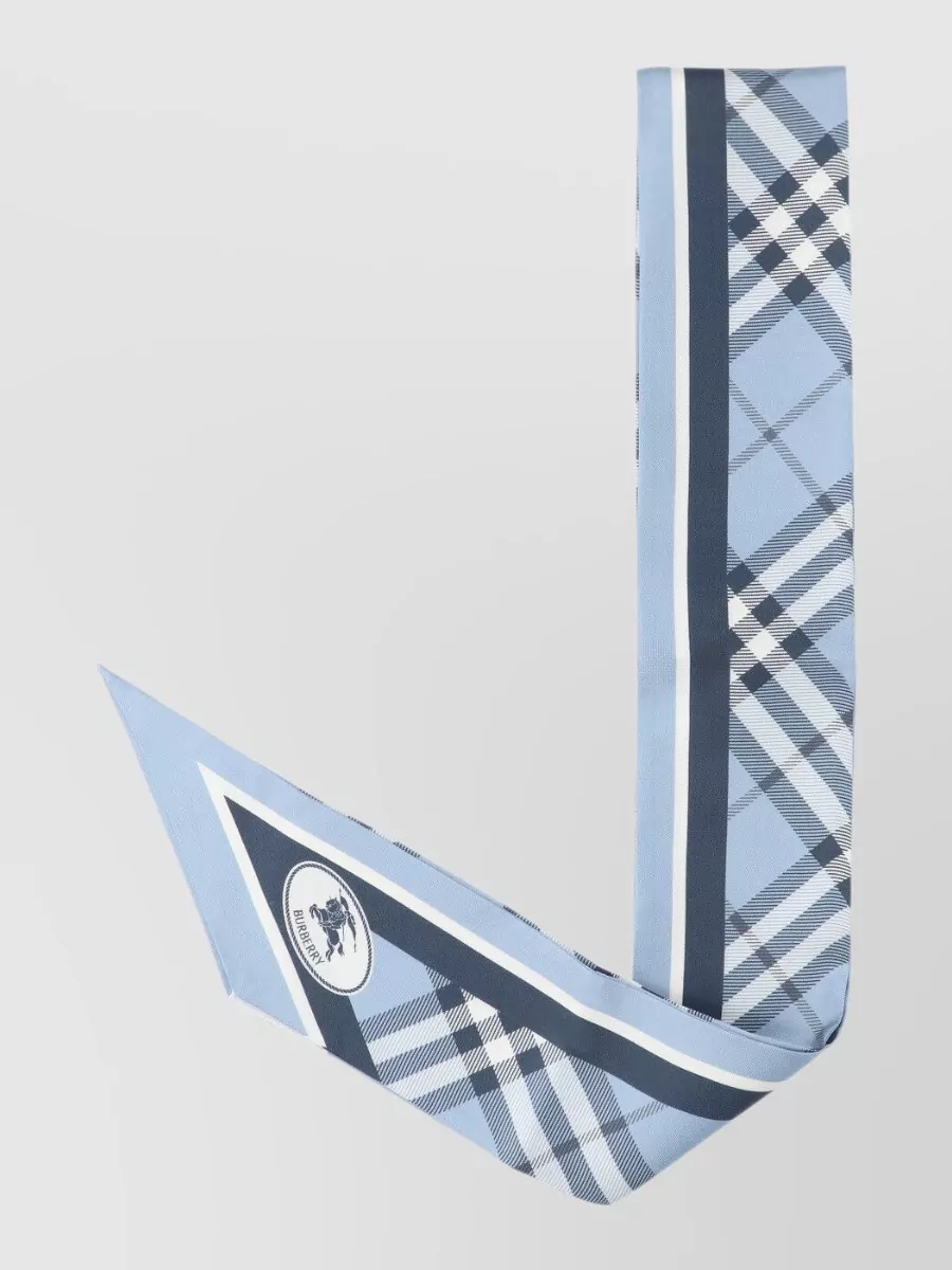 Burberry silk checked scarf