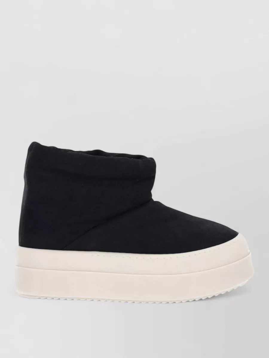 Rick Owens Leather Slip-On Sneakers
