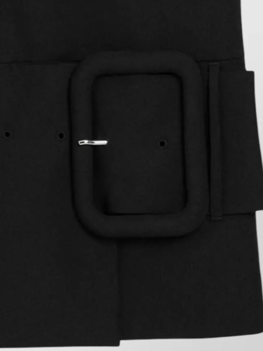 Ami Paris Cotton Belted Mini Dress