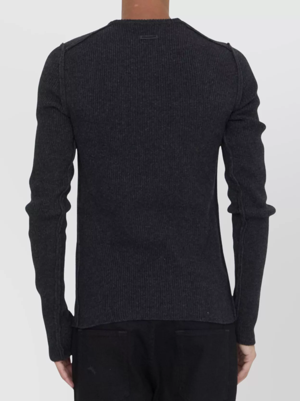 Dolce&Gabbana Crewneck Wool Blend Sweater Patch