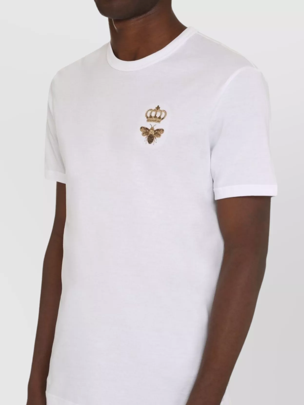 Dolce&Gabbana Crew-Neck Ribbed T-Shirt Short Sleeves