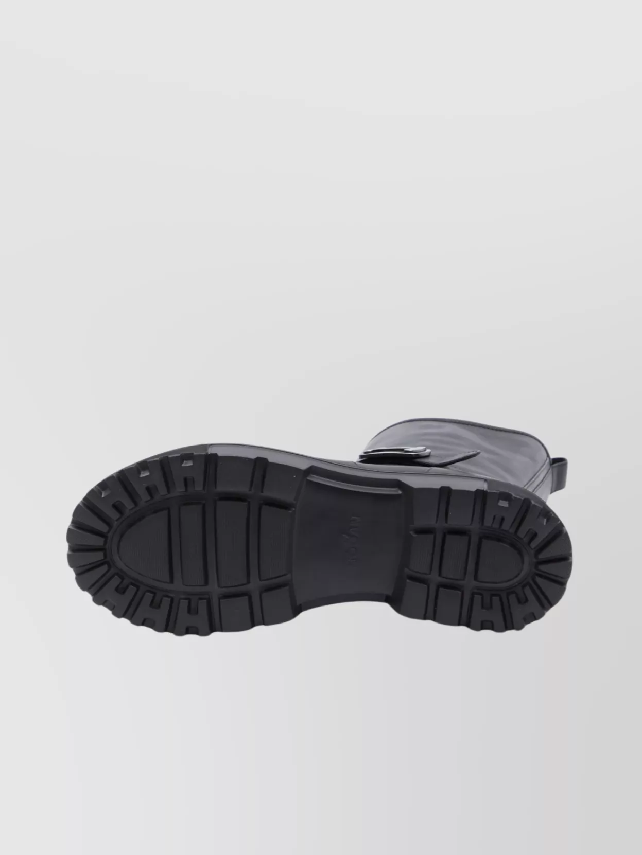 Hogan Biker Boots With Lug Rubber Sole In Black