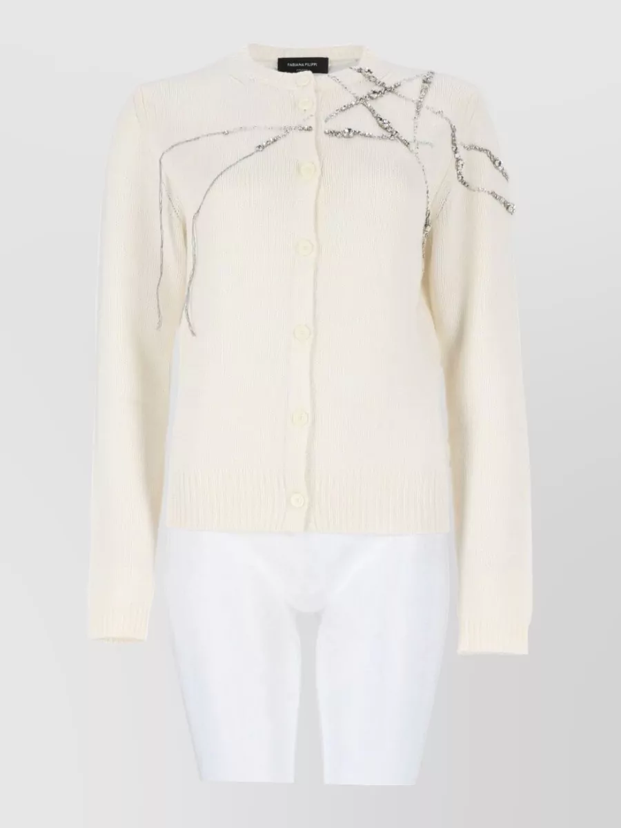 Fabiana Filippi wool silk cashmere cardigan