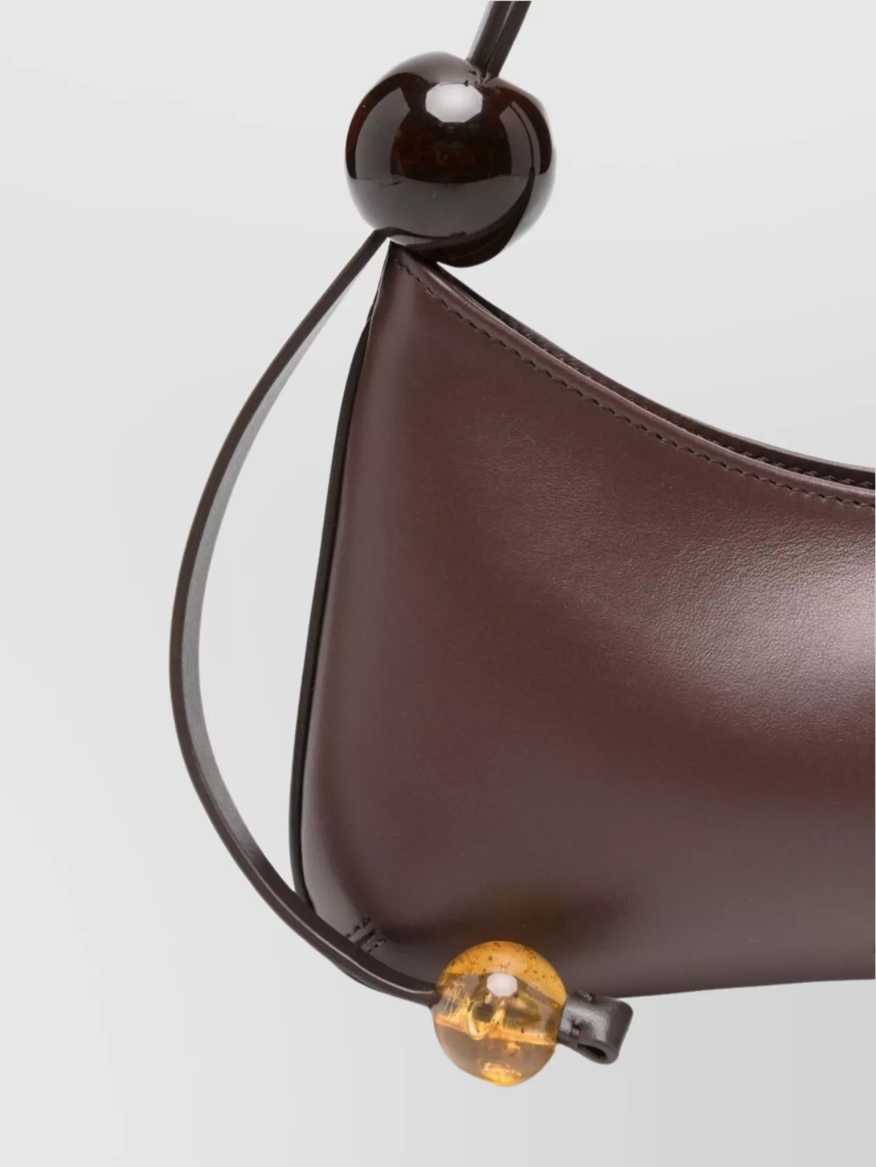 Jacquemus Beaded Strap Shoulder Bag With Contrast Lining
