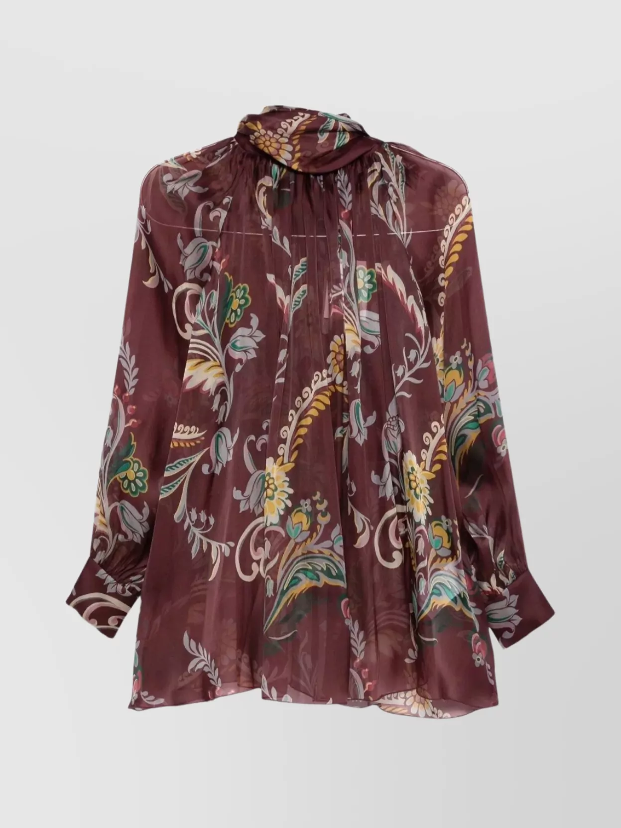 Etro Women Silk Blouse With Paisley Print In Multi