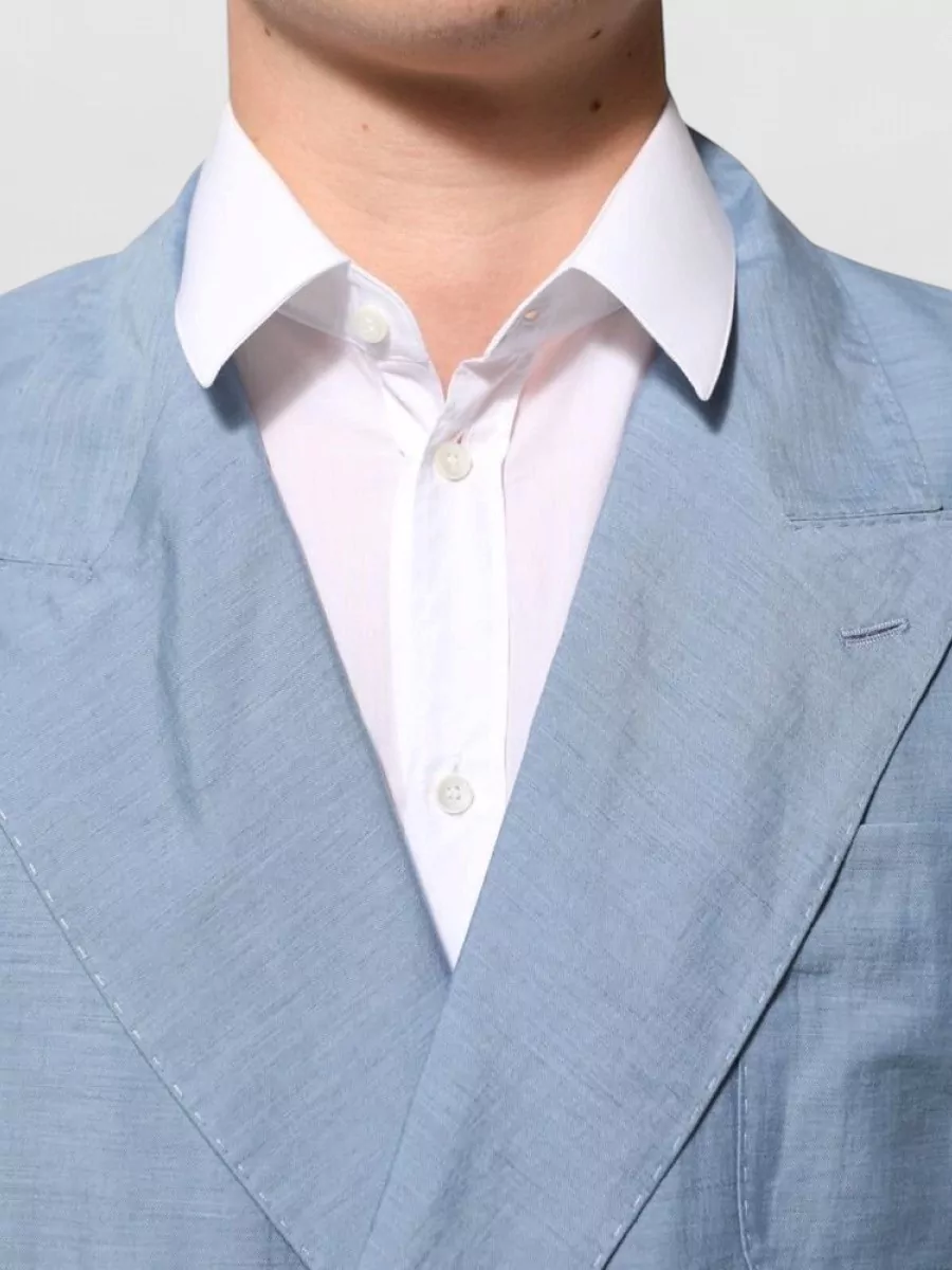 Dolce&Gabbana Linen Double-Breasted Blazer