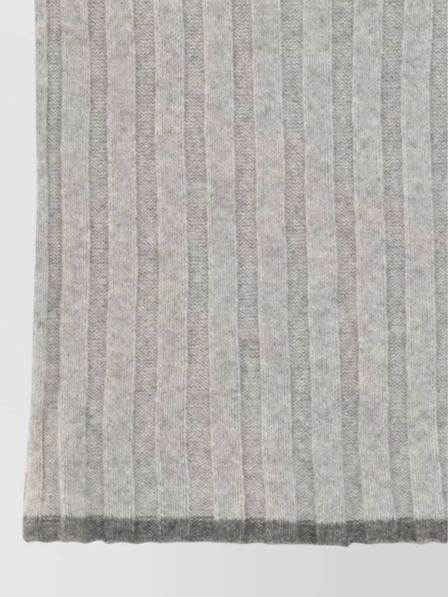 Brunello Cucinelli ribbed cashmere scarf