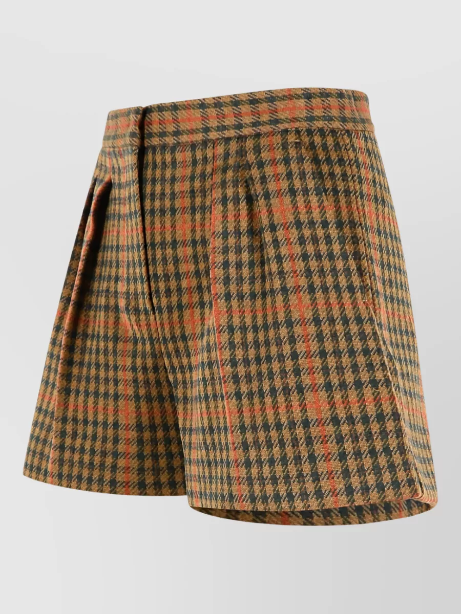 Max Mara High-Rise Prince Of Wales Shorts