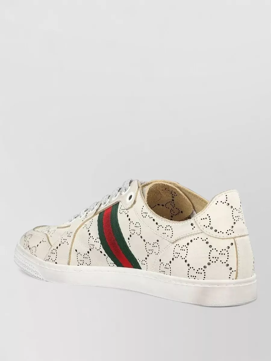 Gucci Leather Low-Top Sneakers