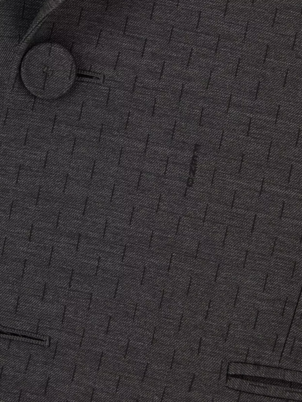 Fendi Wool Blazer With Central Back Slit