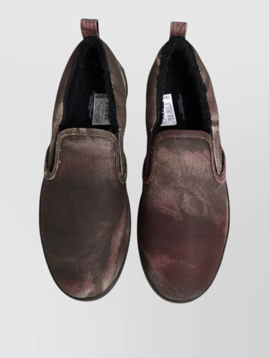 Dolce&Gabbana Cotton Slip-On Sneakers