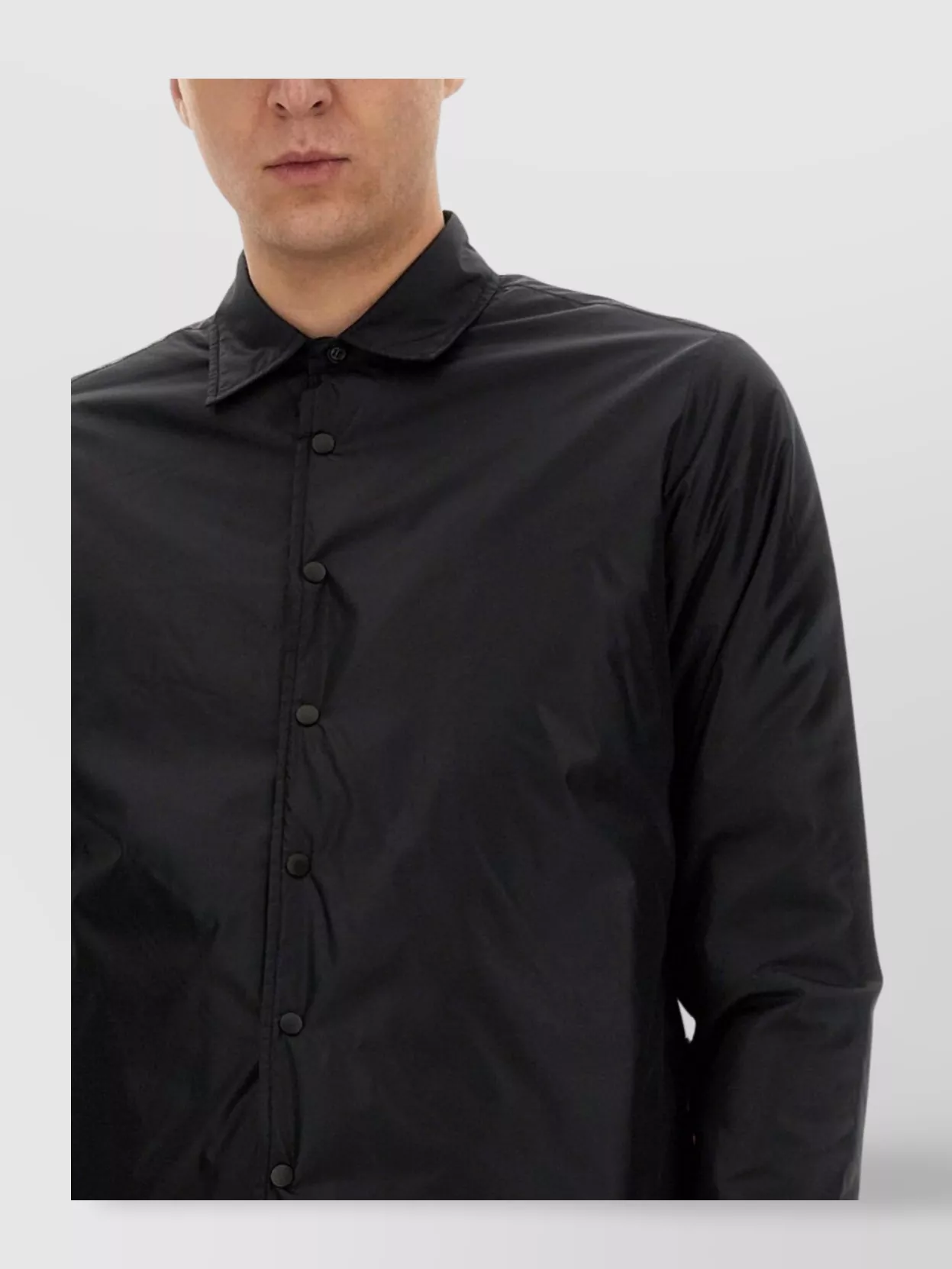 Aspesi Point Collar Cuffed Sleeves Shirt Jacket