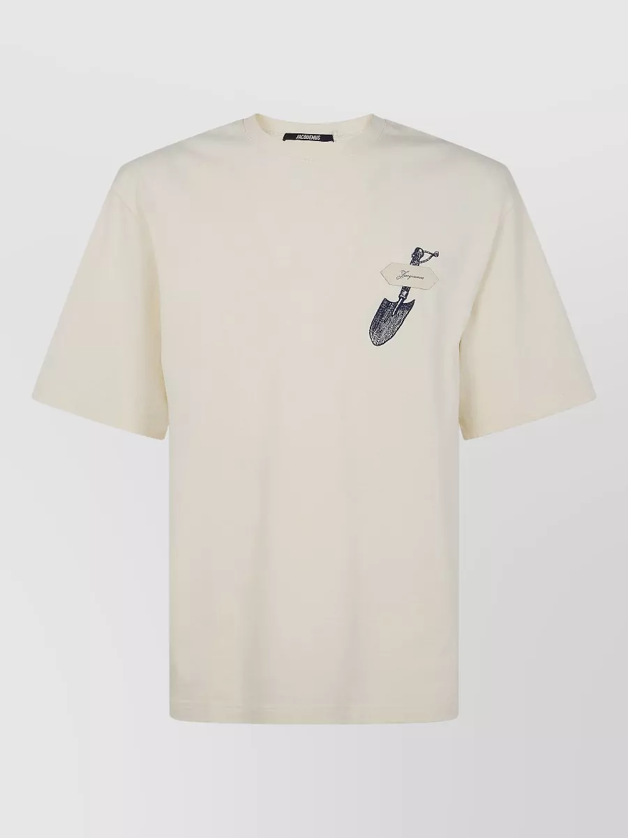 Jacquemus Le Pelle Graphic Crew Neck T Shirt