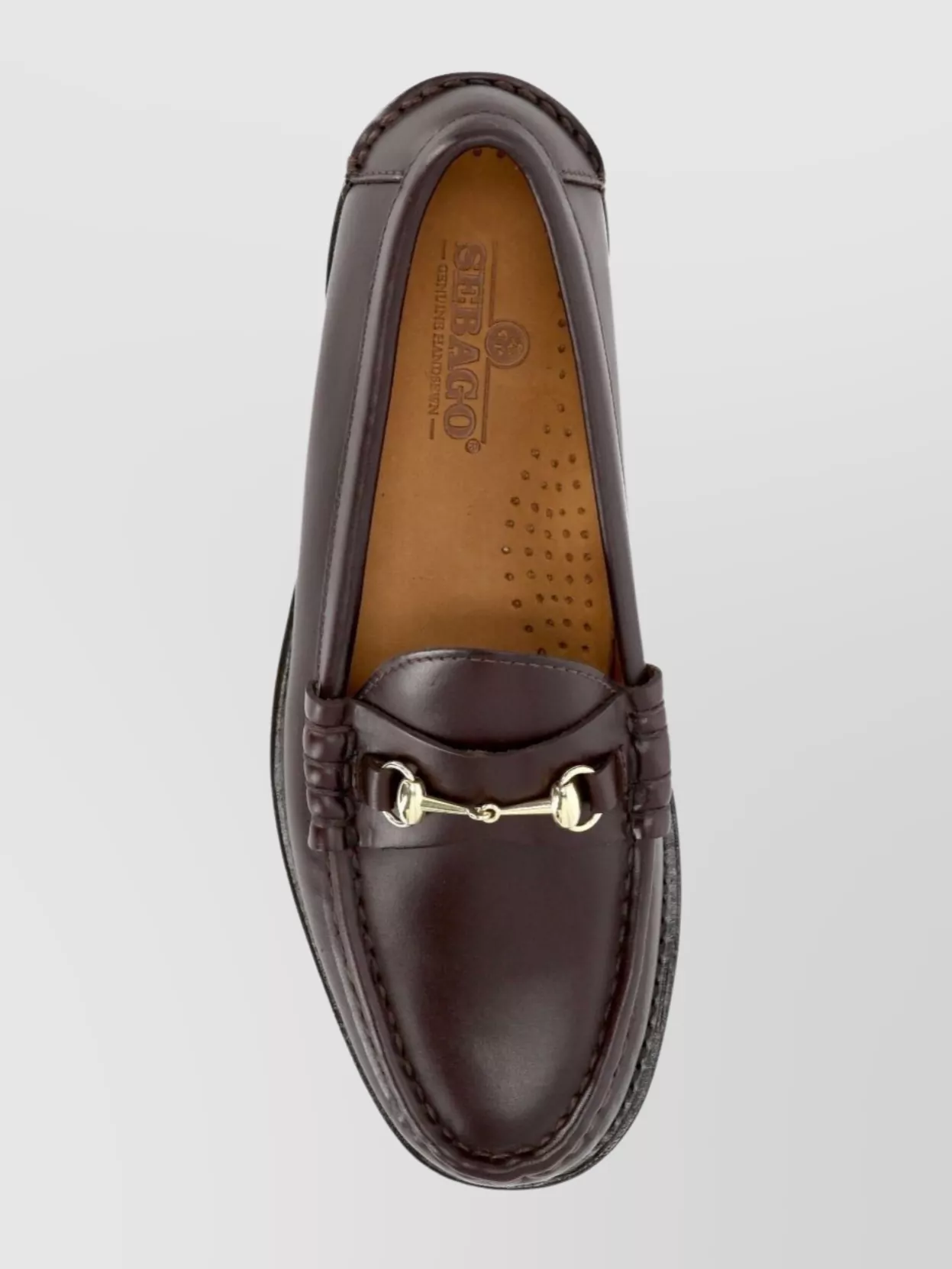 Sebago Round Toe Lace-Up Leather Shoes