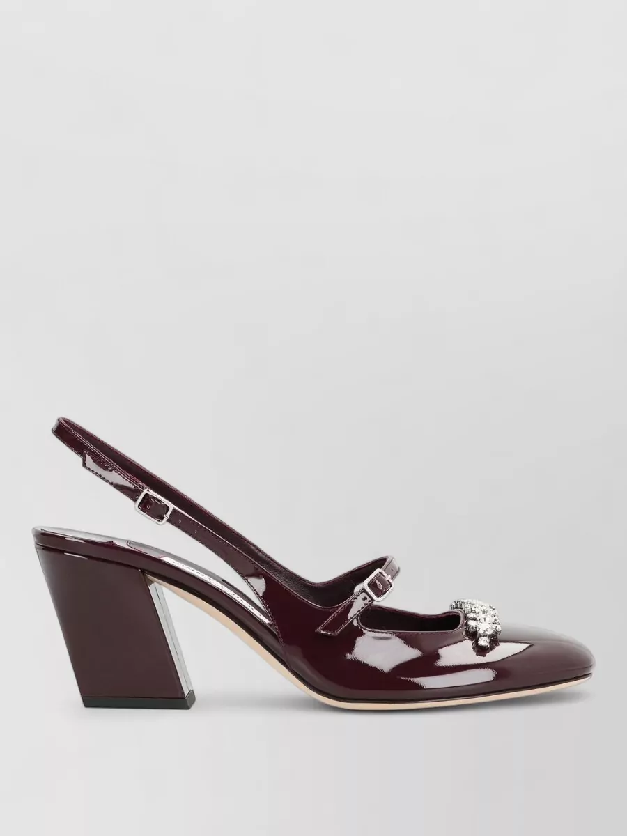 Jimmy Choo patent leather slingback pumps