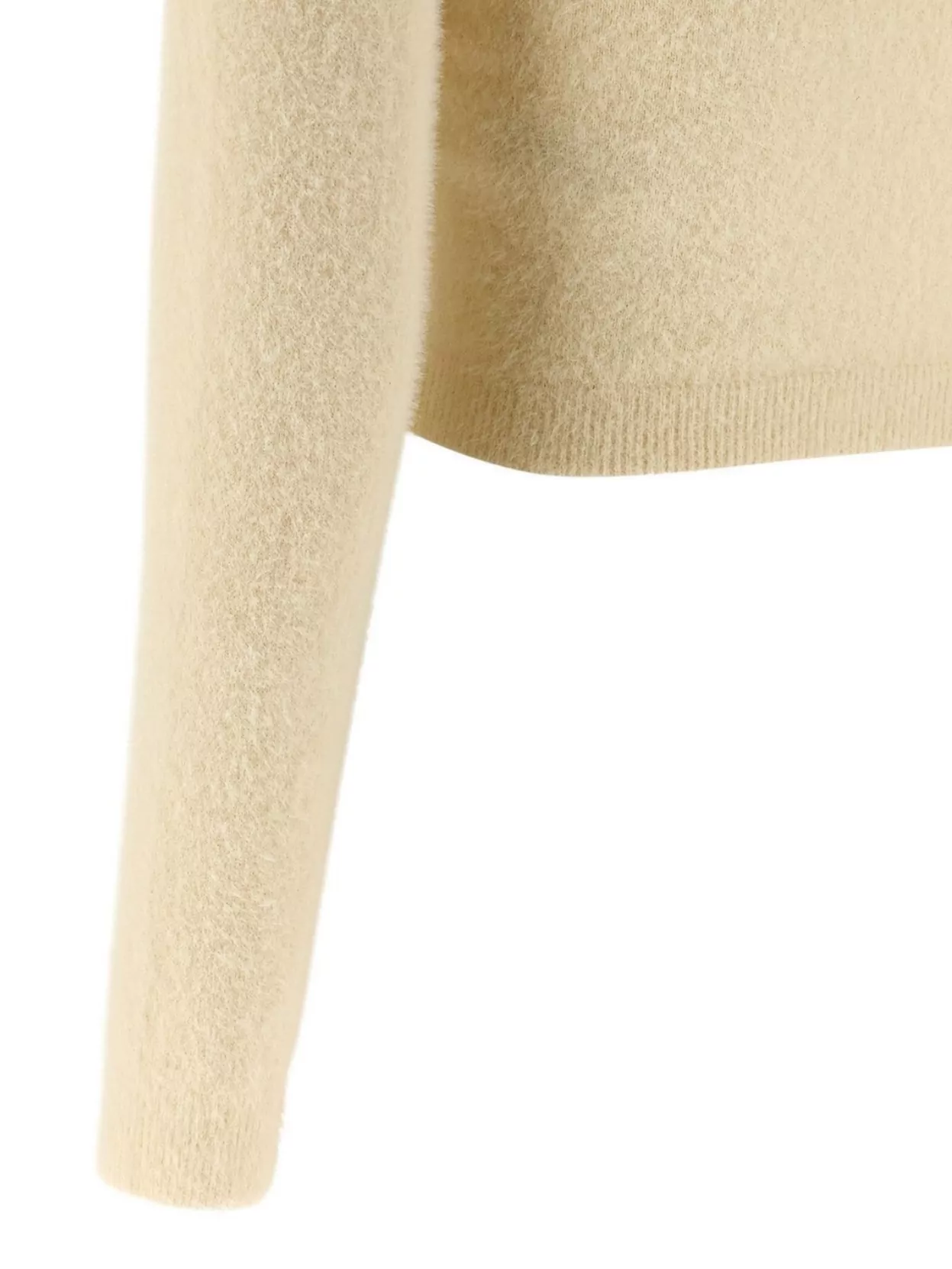 Elisabetta Franchi Turtleneck Sweater With Brushed Fabric Insert