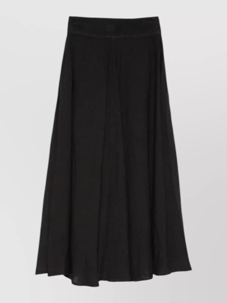 120% Lino Linen maxi a-line skirt