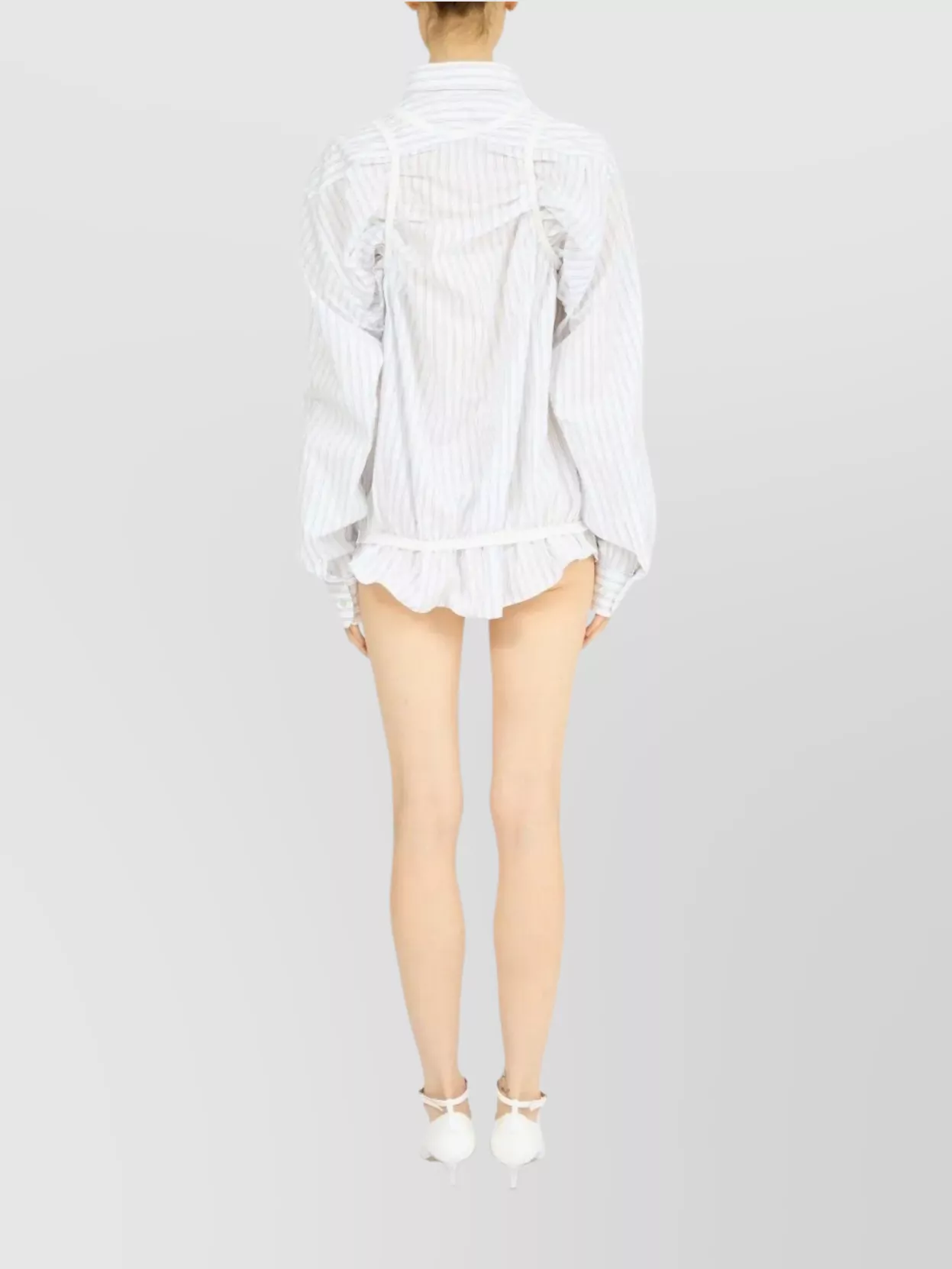 Maison Margiela Striped Long-Sleeved Shirt Buttoned Cuffs