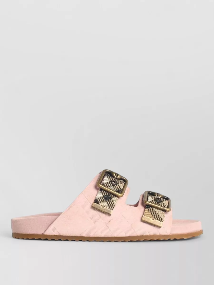 Burberry Suede Slides