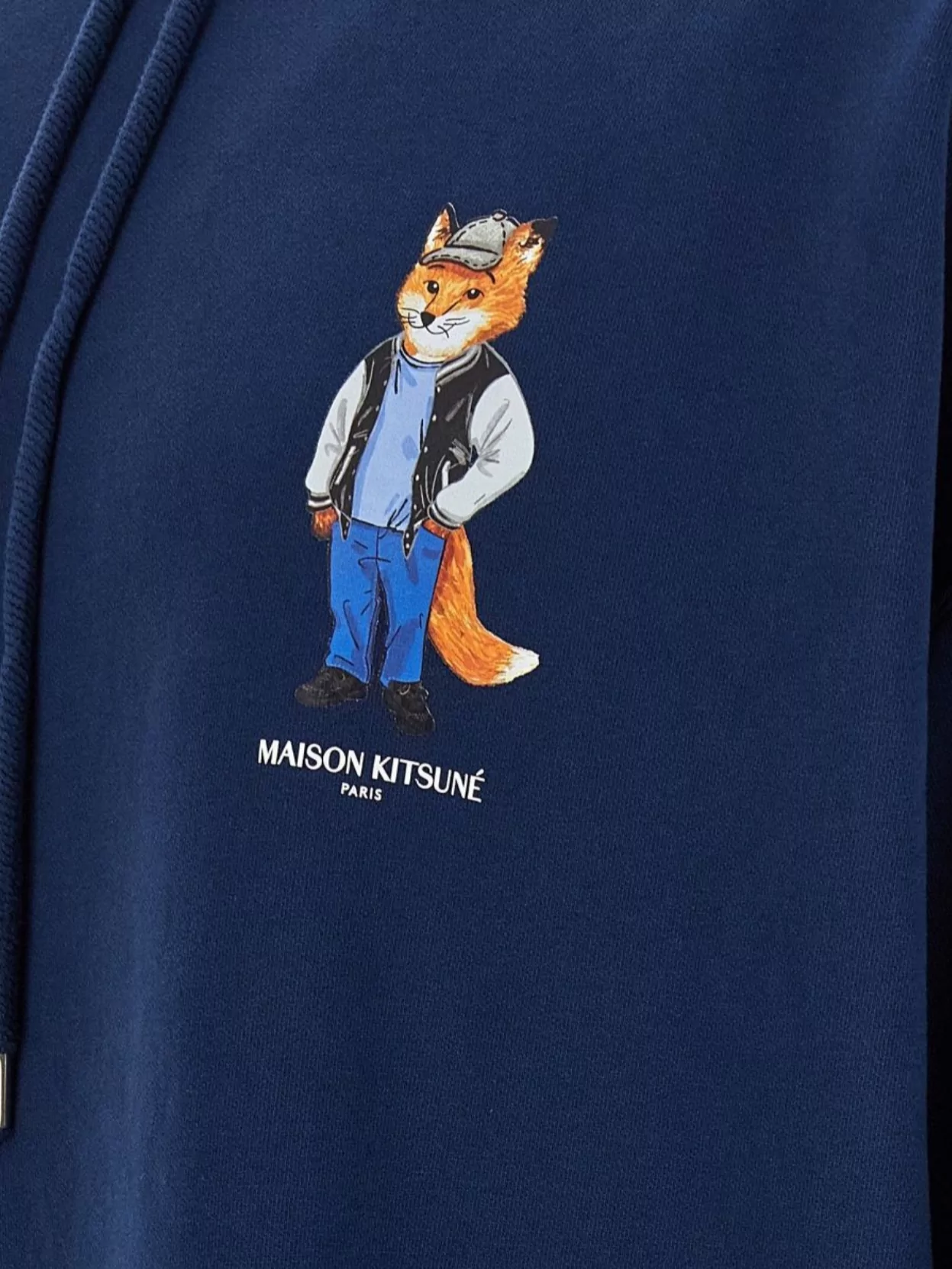 Maison Kitsuné Fox Graphic Hoodie Drawstring