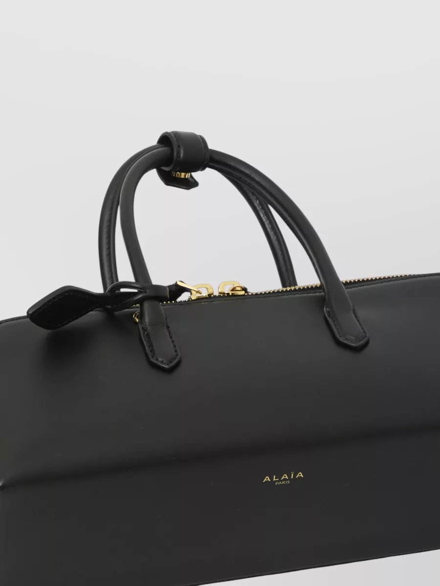 Alaïa Leather Small Delta Clutch Bag