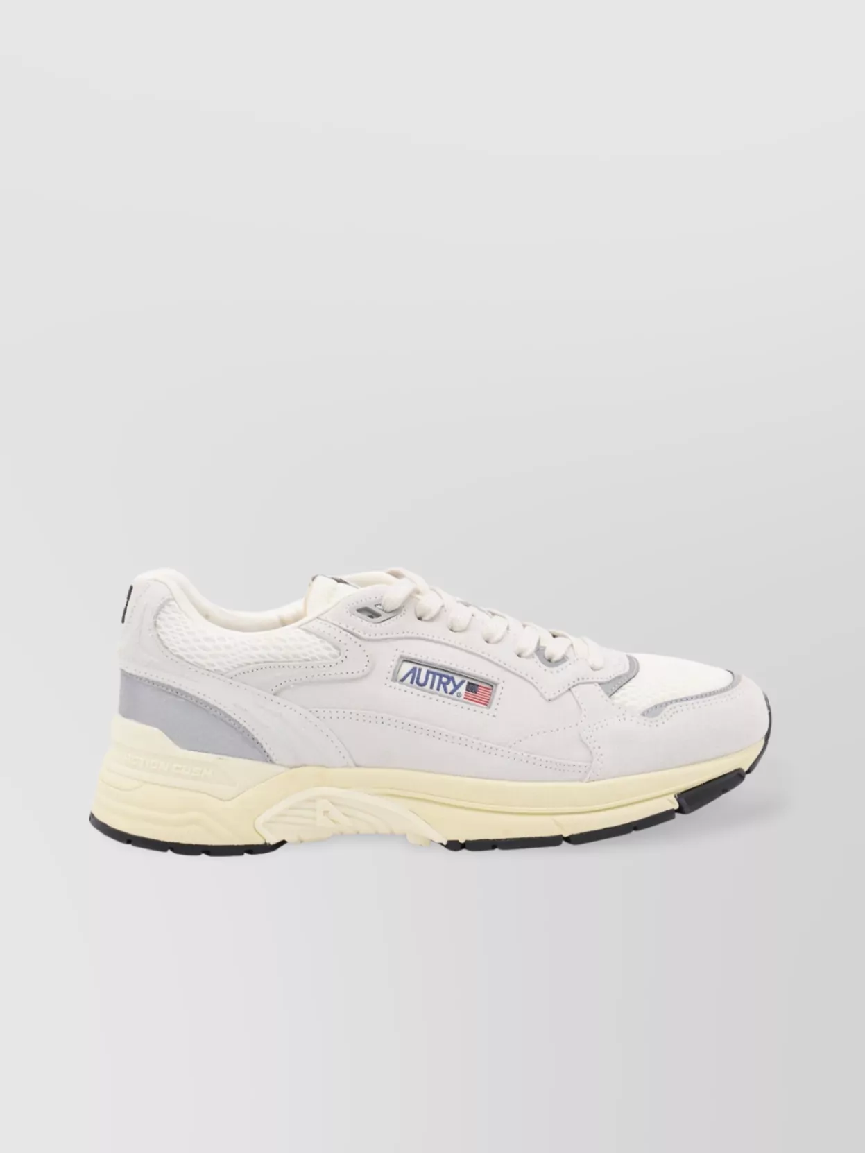 Autry Mesh Panel Low Top Sneakers In Gray