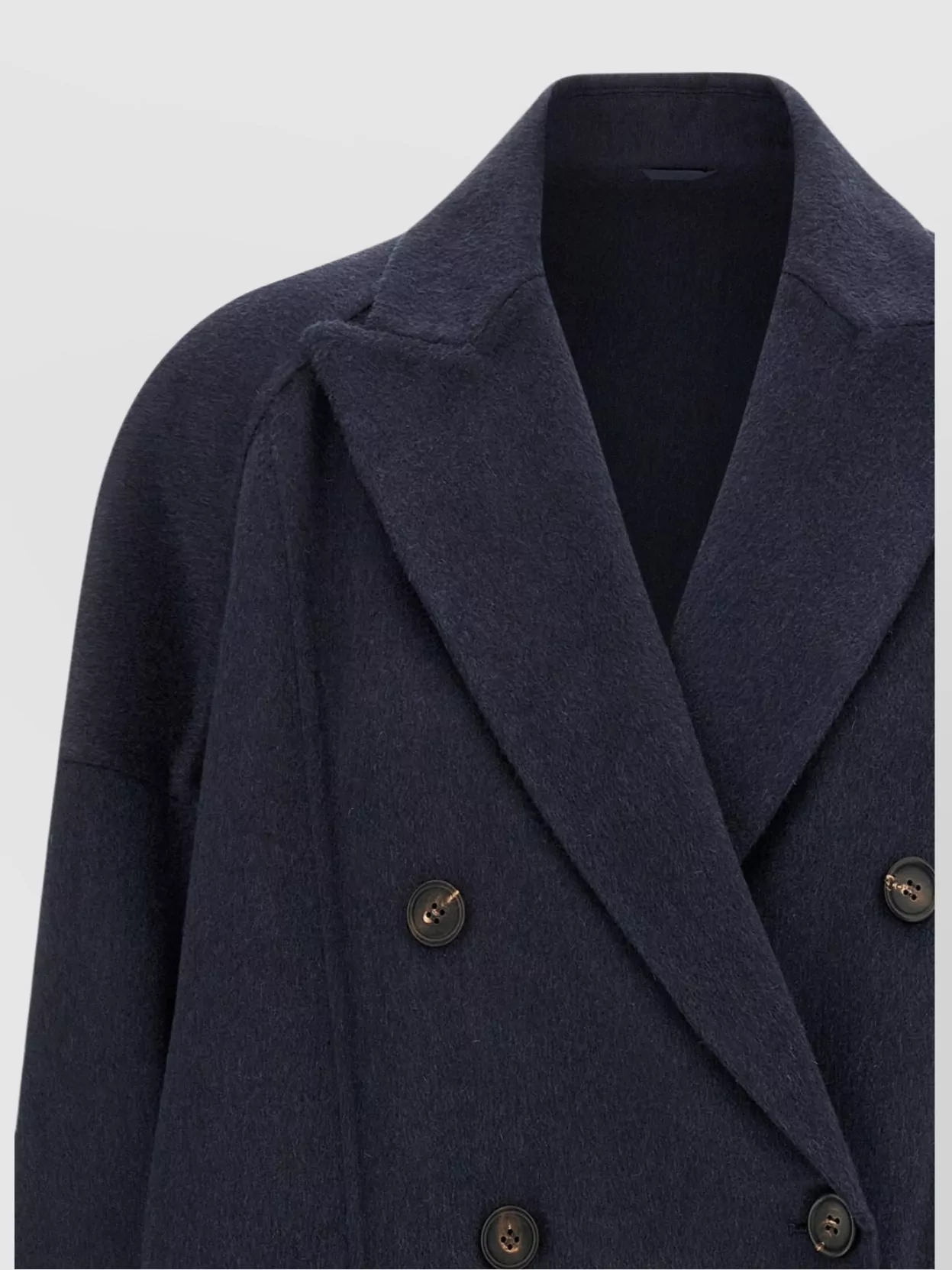 Brunello Cucinelli Notched Lapels Cashmere Coat