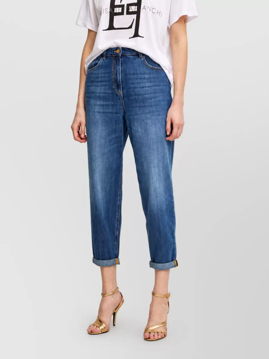 Elisabetta Franchi Cropped Jeans