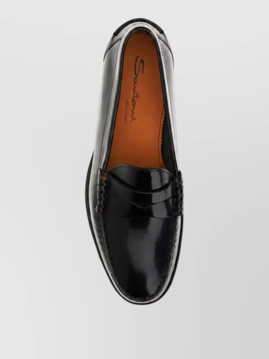 Santoni Patent Leather Loafers