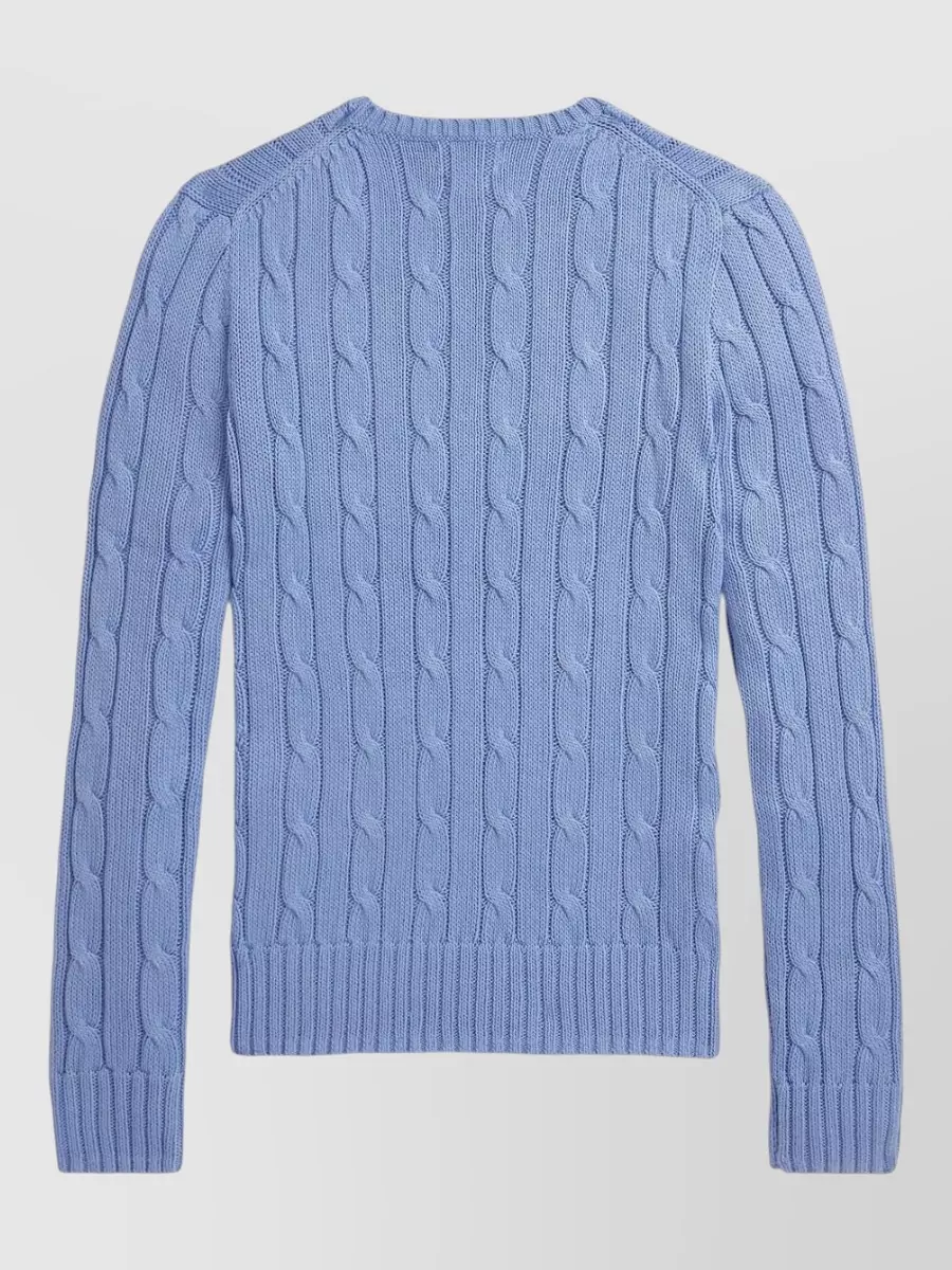 Polo Ralph Lauren Cable-Knit Slim-Fit Cotton Crewneck Jumper
