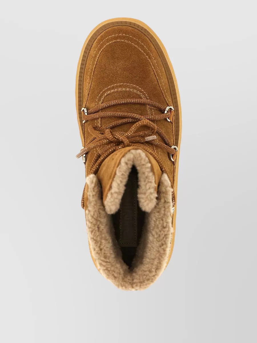 Pinko Leather Lace-Up Ankle Boots