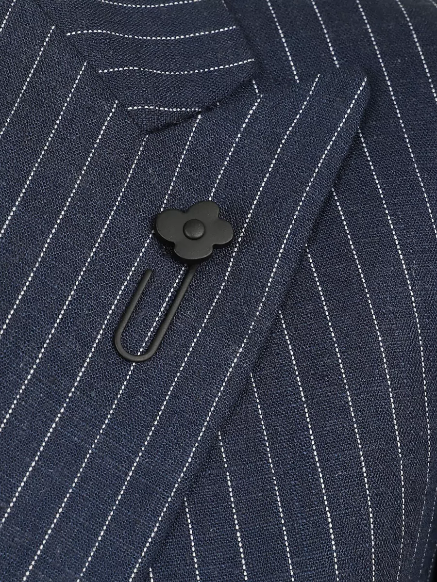 Lardini Pinstriped Double-Breasted Blazer