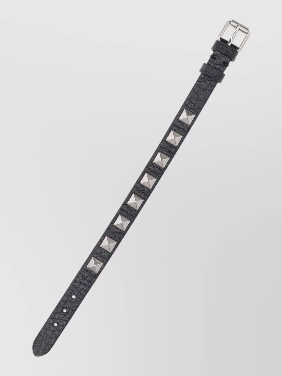 Valentino Garavani Leather Rockstud Bracelet