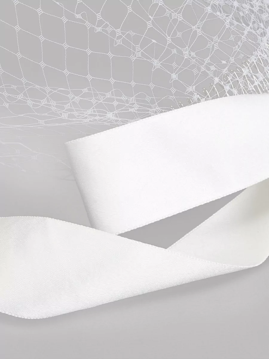 Maison Michel Annie Bow Veil Detail Headpiece