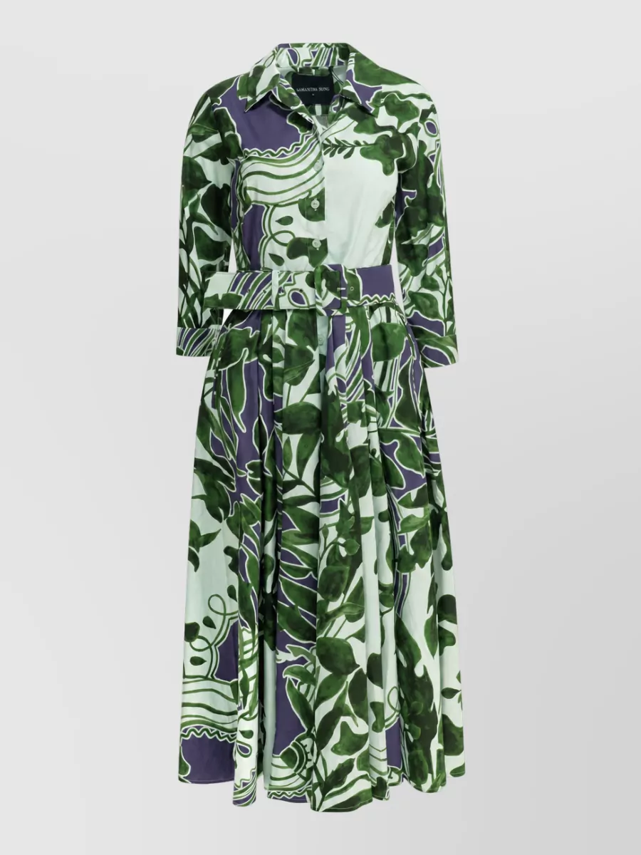 Samantha Sung cotton stretch midi dress