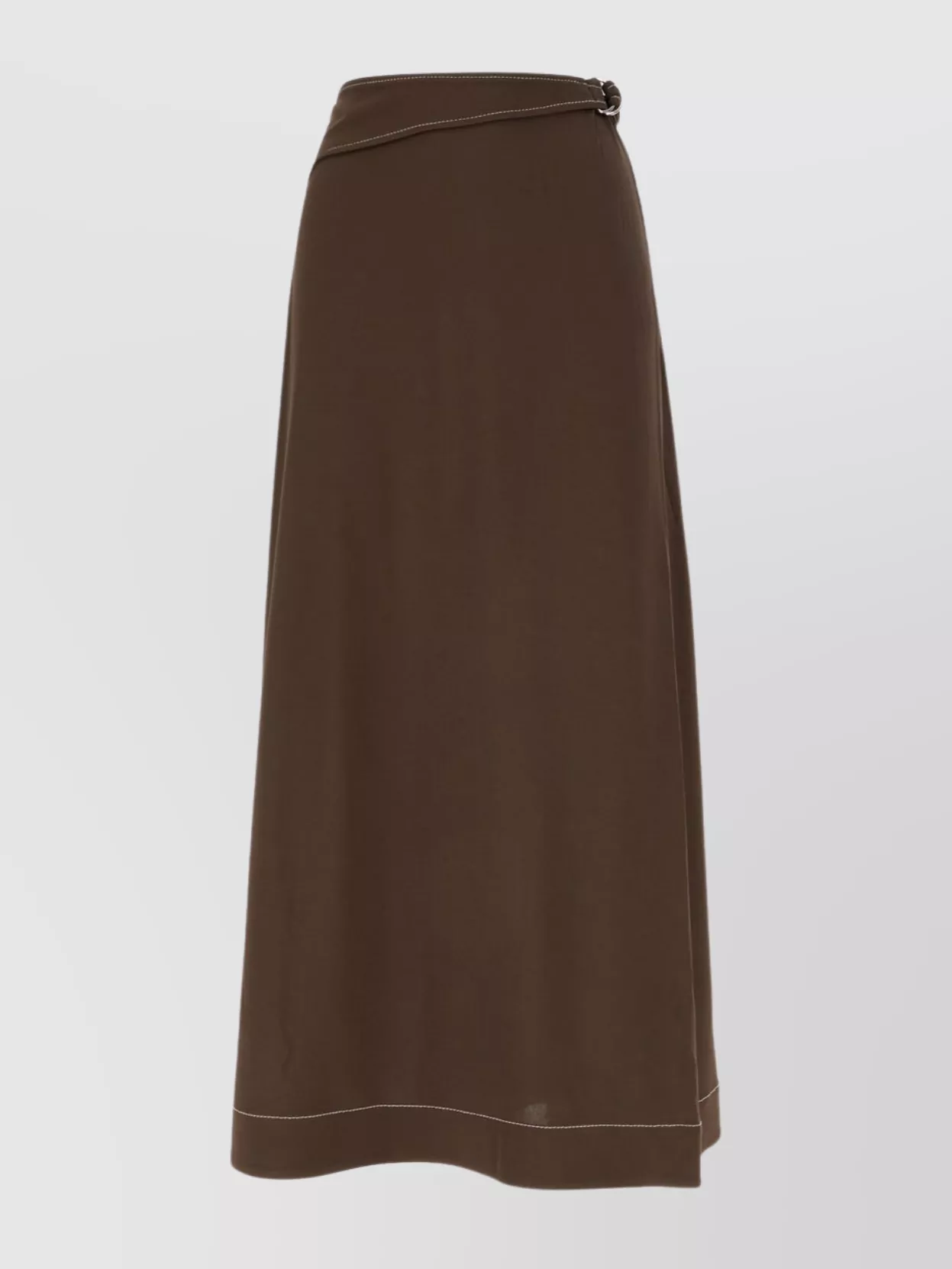 Tory Burch wrap design midi length skirt with contrast stitching