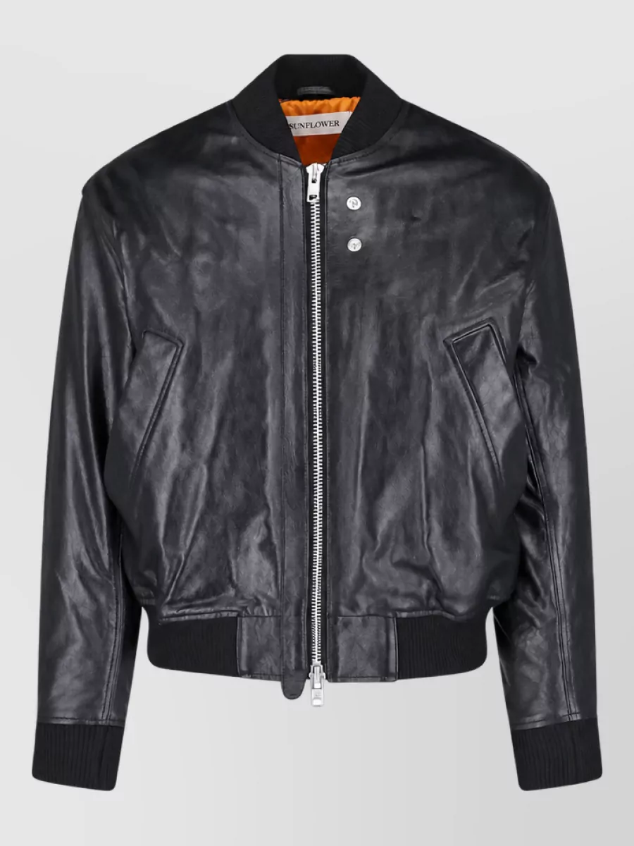 Sunflower leather coat