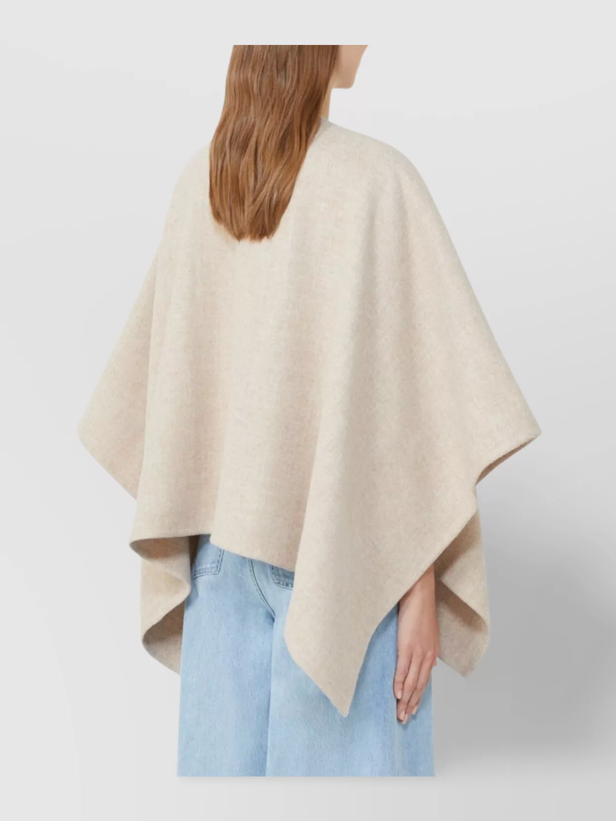 Max Mara Serra Alpaca Wool Scarf Cape