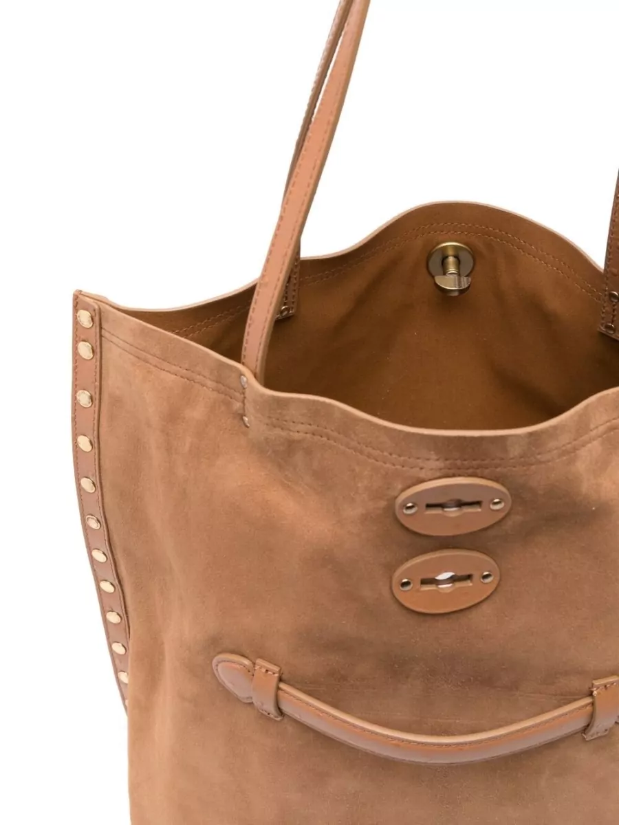 Zanellato Leather Studded Tote Bag