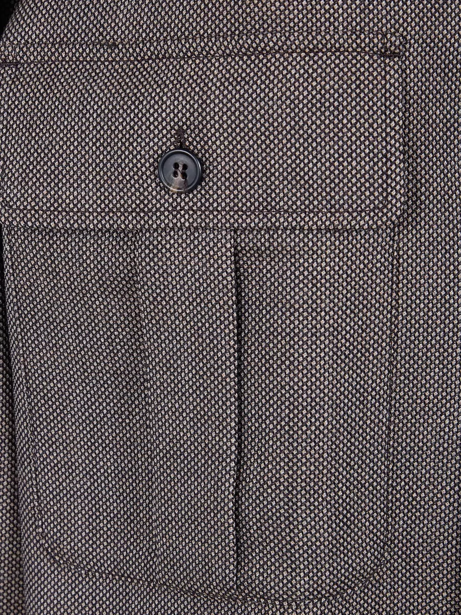 Mm6 Maison Margiela Short Dress Featuring Chest Pockets And Long Sleeves