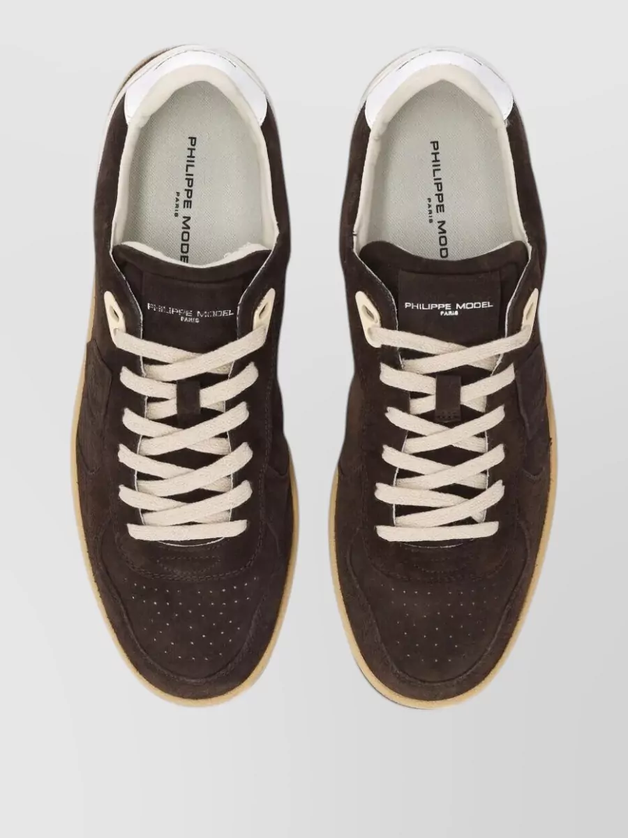 Philippe Model Leather Low-Top Sneakers
