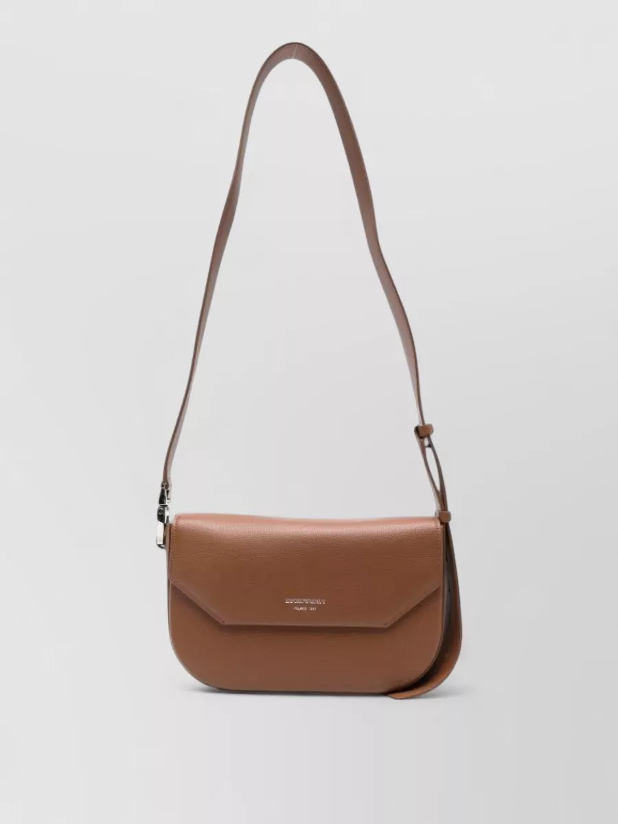 Emporio Armani grainy leather crossbody bag