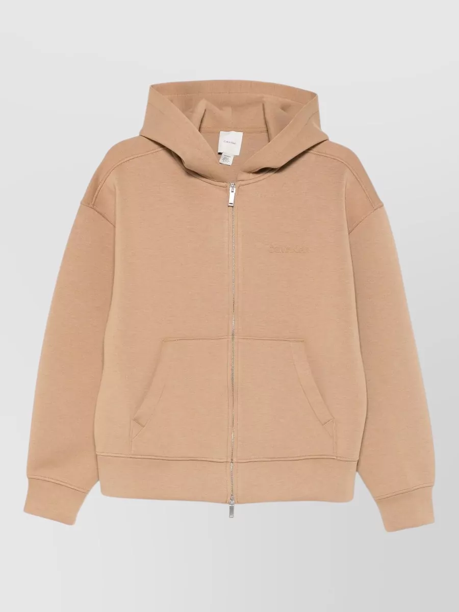 Calvin Klein Cotton hooded zip jacket
