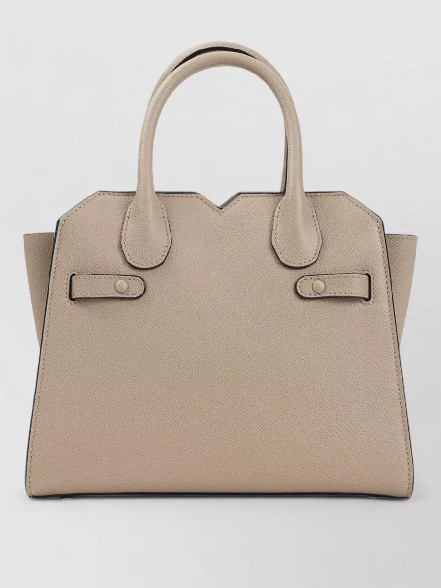 Valextra Mini Calf Leather Tote Bag
