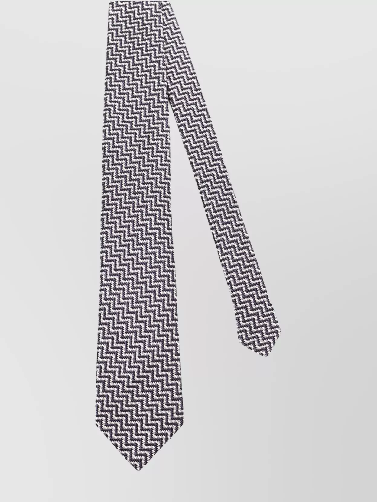 Tom Ford Micro-Pattern Chevron Slim Textured Tie