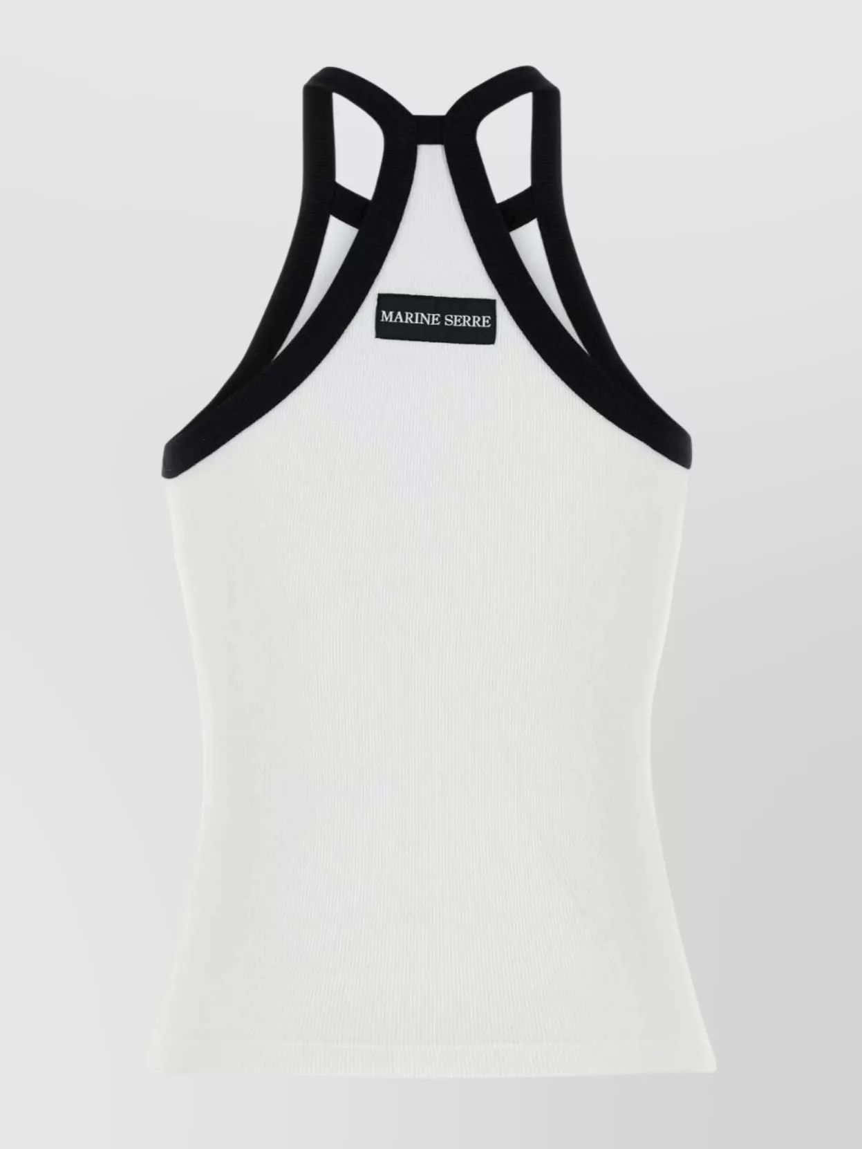 Marine Serre Stretch Cotton Tank Top