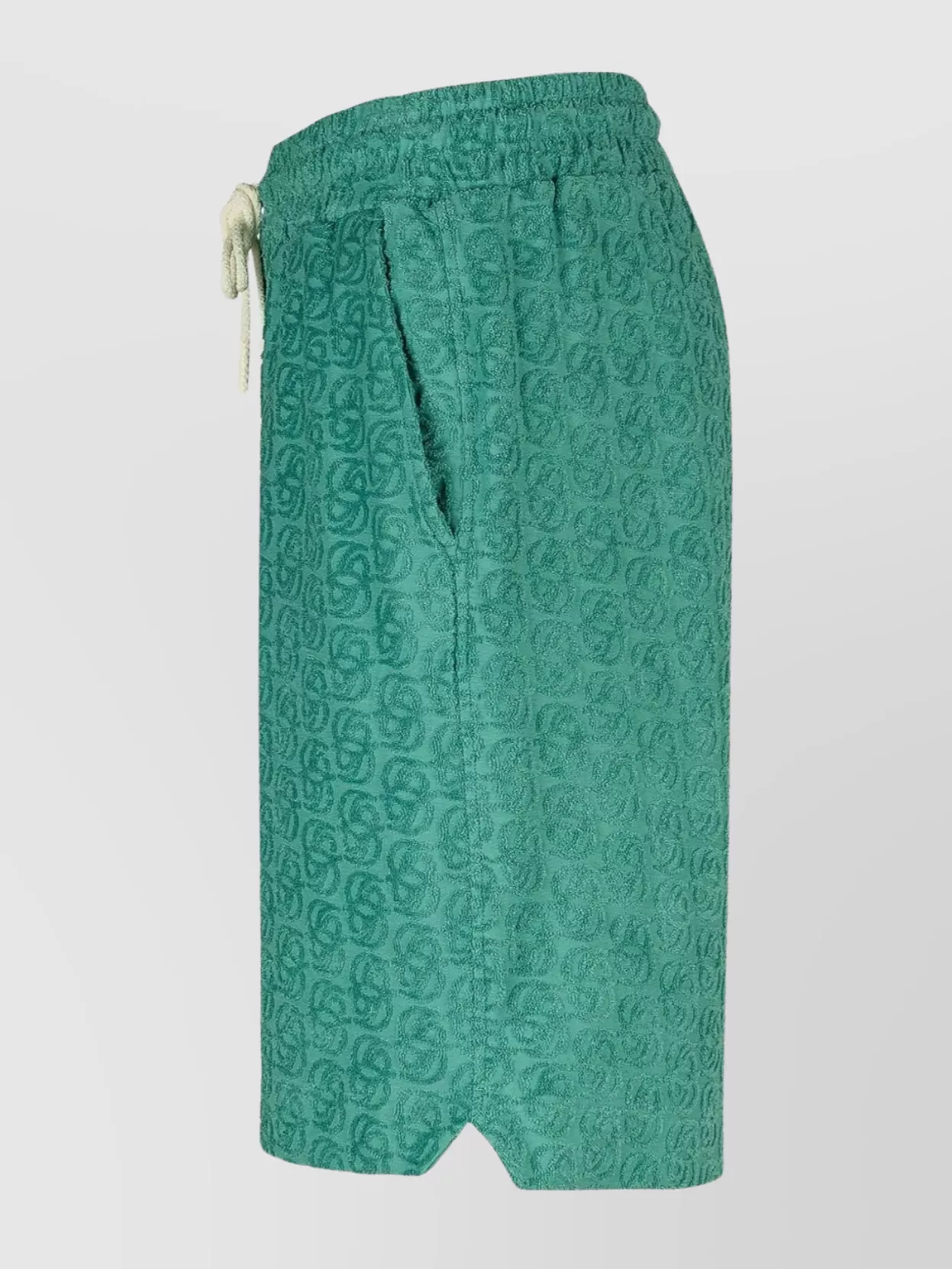 Drôle De Monsieur Logo Patterned Shorts Featuring Pockets