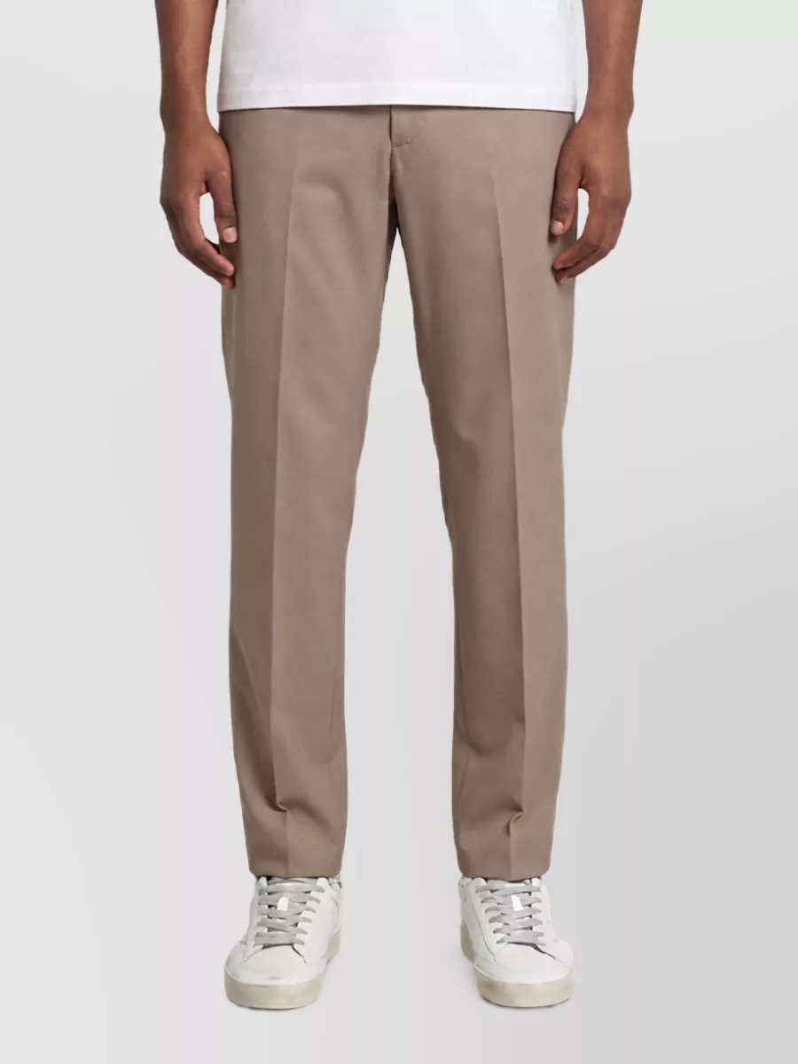 Pt Torino virgin wool mid-rise straight-leg trousers